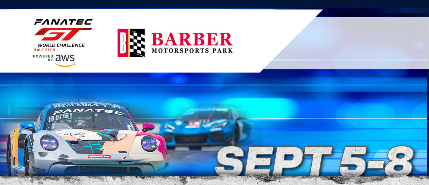 SRO Motorsports America | barber Motorsports Park Racing Radios Team Support Event