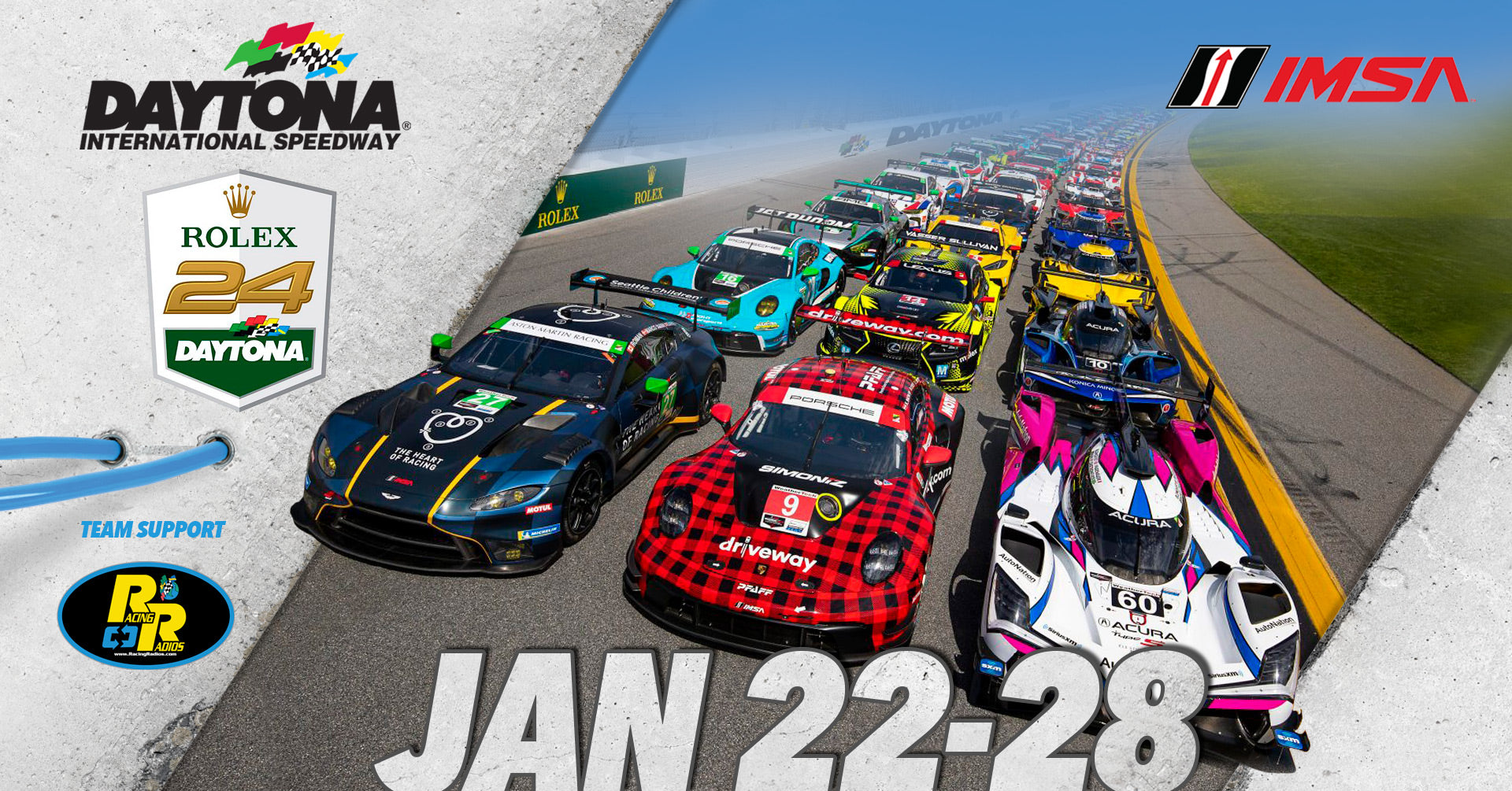 The Rolex 24 | Racing Radios Event Support | IMSA 