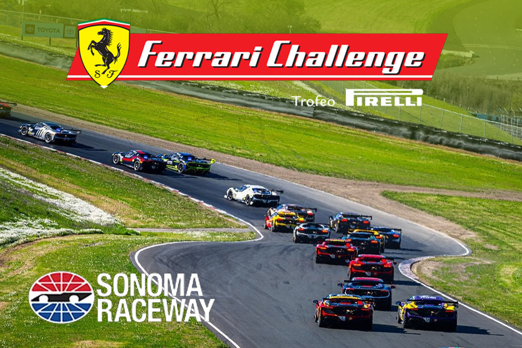 Ferrari Challenge Sonoma 2026 Racing Radios team support header image.