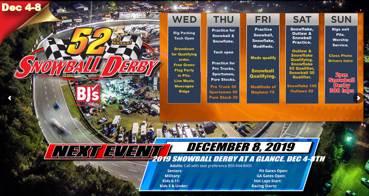 52nd Annual Snowball Derby 2019 | 5 Flags Speedway | Racing Radios