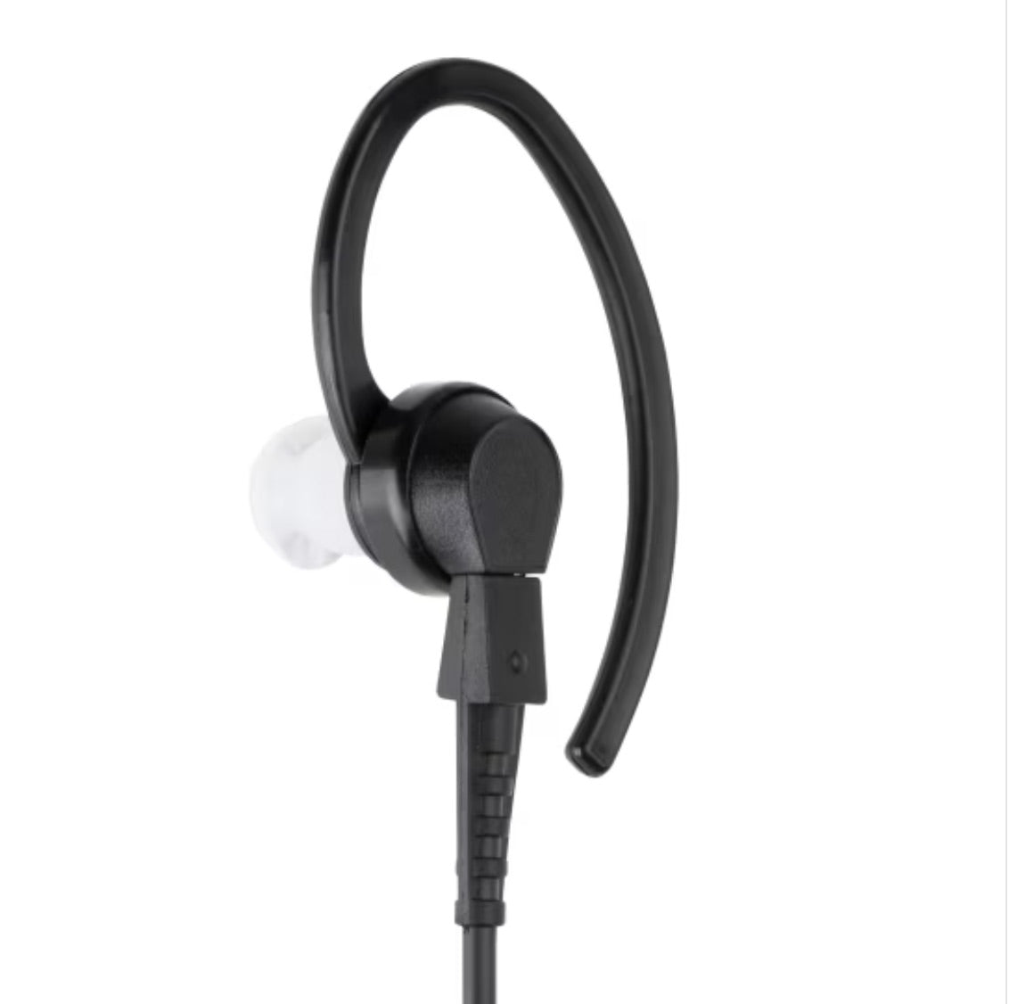 2-Wire Surveillance Kits With Combination Microphone and PTT, Black - View 2