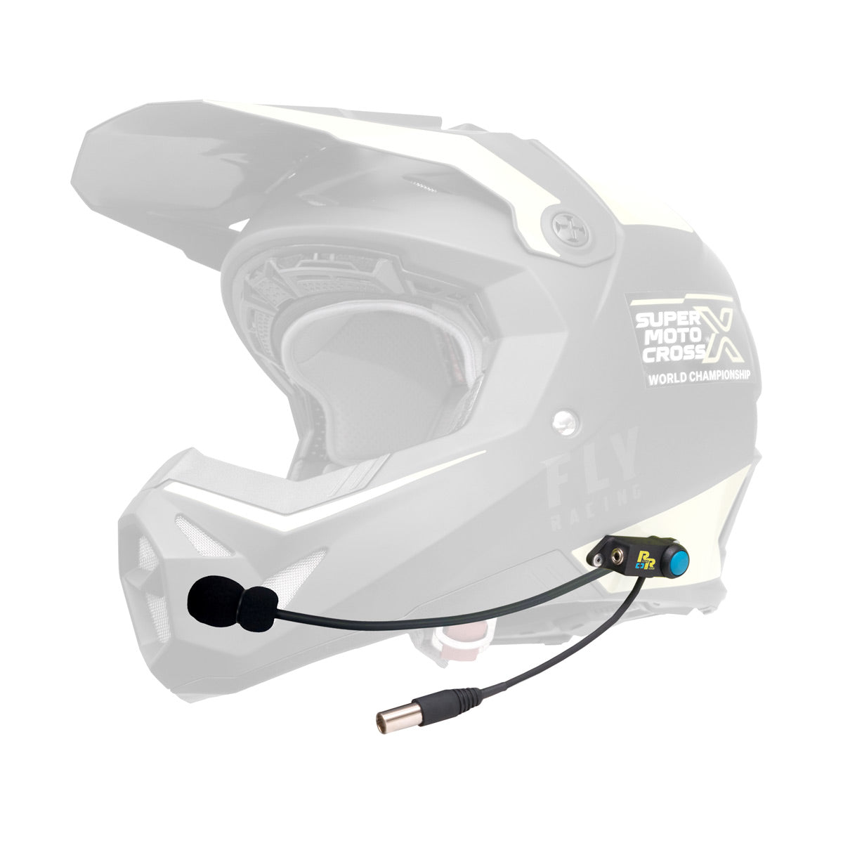 PHK-3 Helmet Kit with Mic - Cut-away view