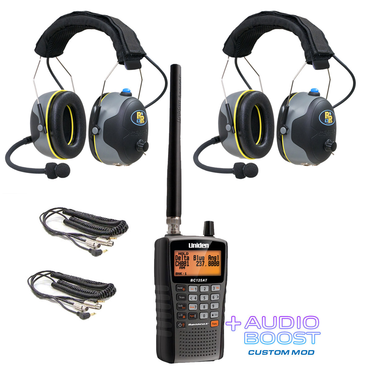 Fan Peltor Intercom Racing Headset and Scanner  Starter Package PLUS Race Fan Scanner Choose NASCAR, IMSA, Indy Car Series