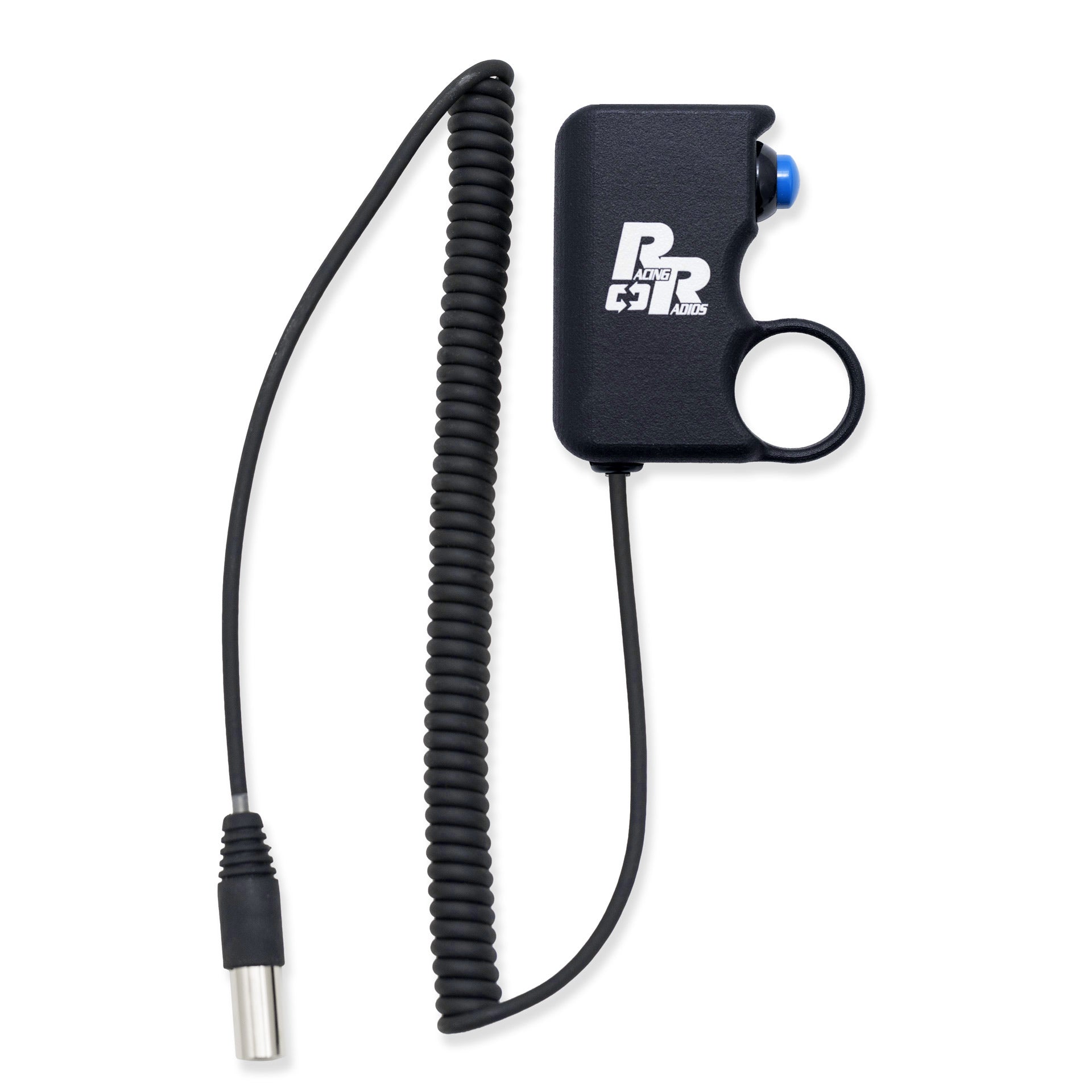 Pro Spotter | Trigger Grip PTT - Cable View - Racing Radios Radio Push-To-Talk Switch Coiled Cable | RR-SPOTTER-PTT 