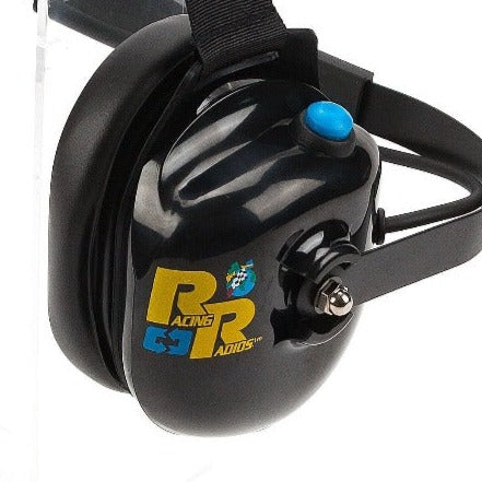 Racing Radios Premium Two-Way Headset | Black