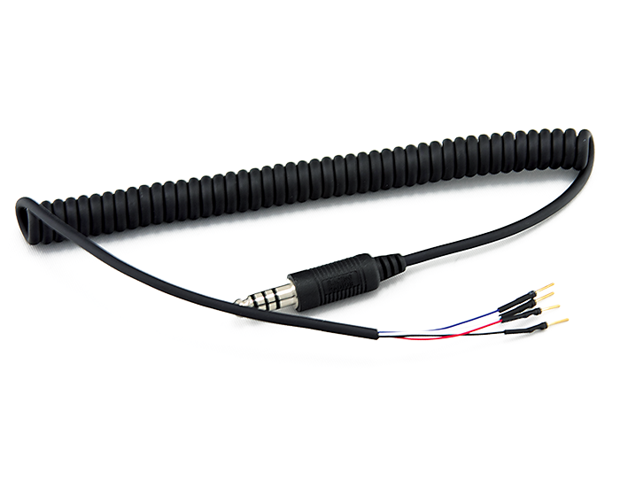 XL Coiled Helmet Cable (4/C) | HKP-121010XL
