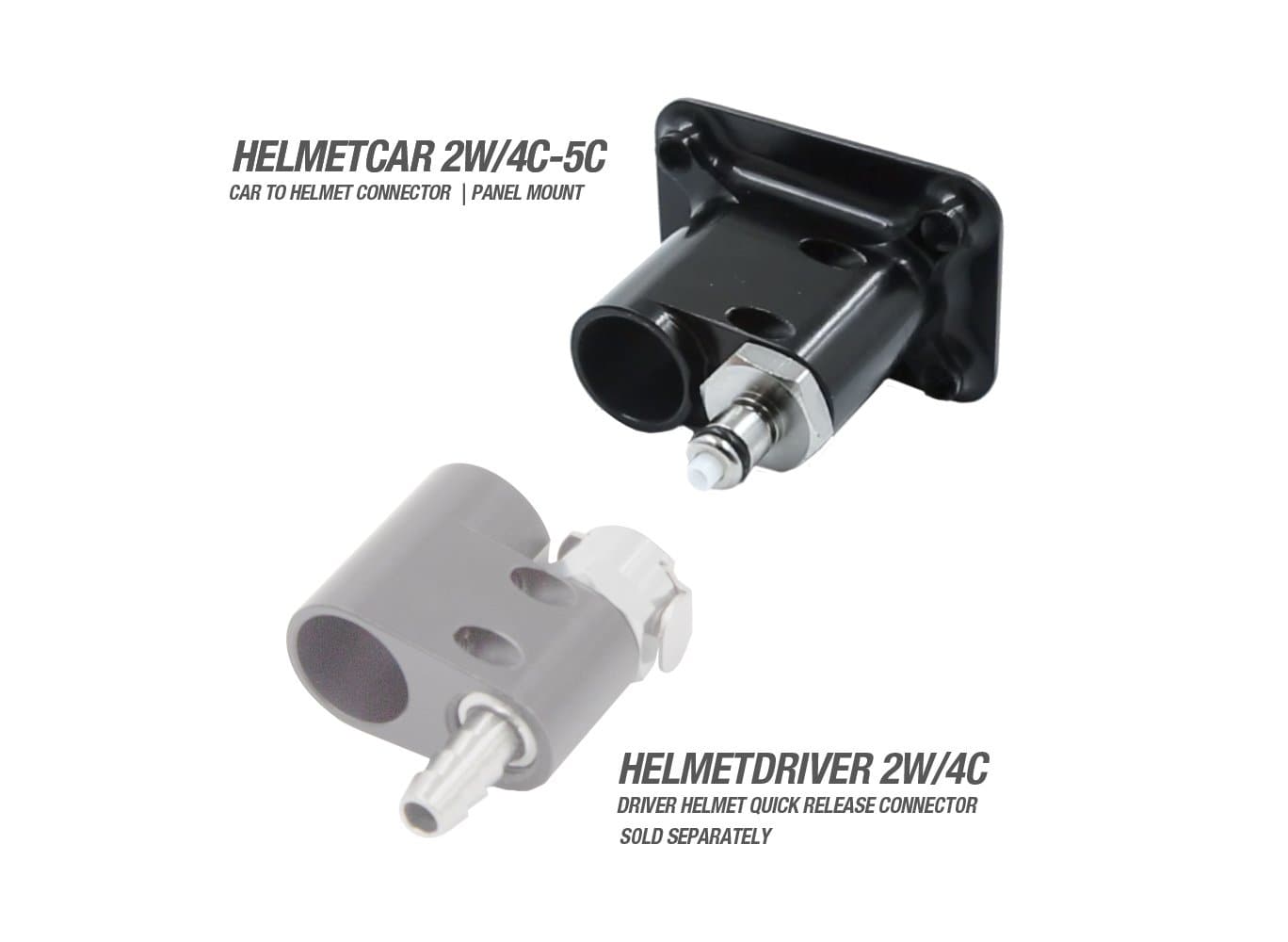 Racing Radios Helmet To Car Water/Radio Connector | HELMETCAR 2W/4C-5C